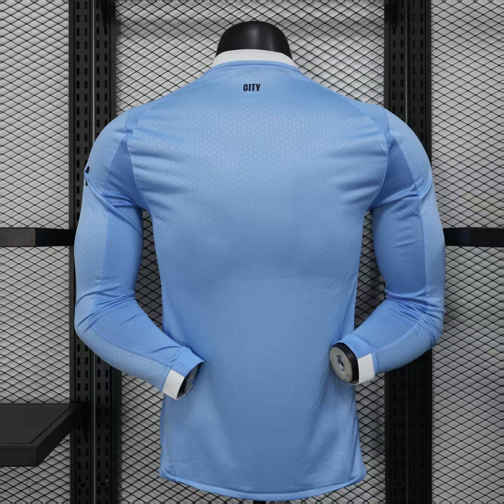 2025/2026 Long Sleeve Player Version Manchester City Home