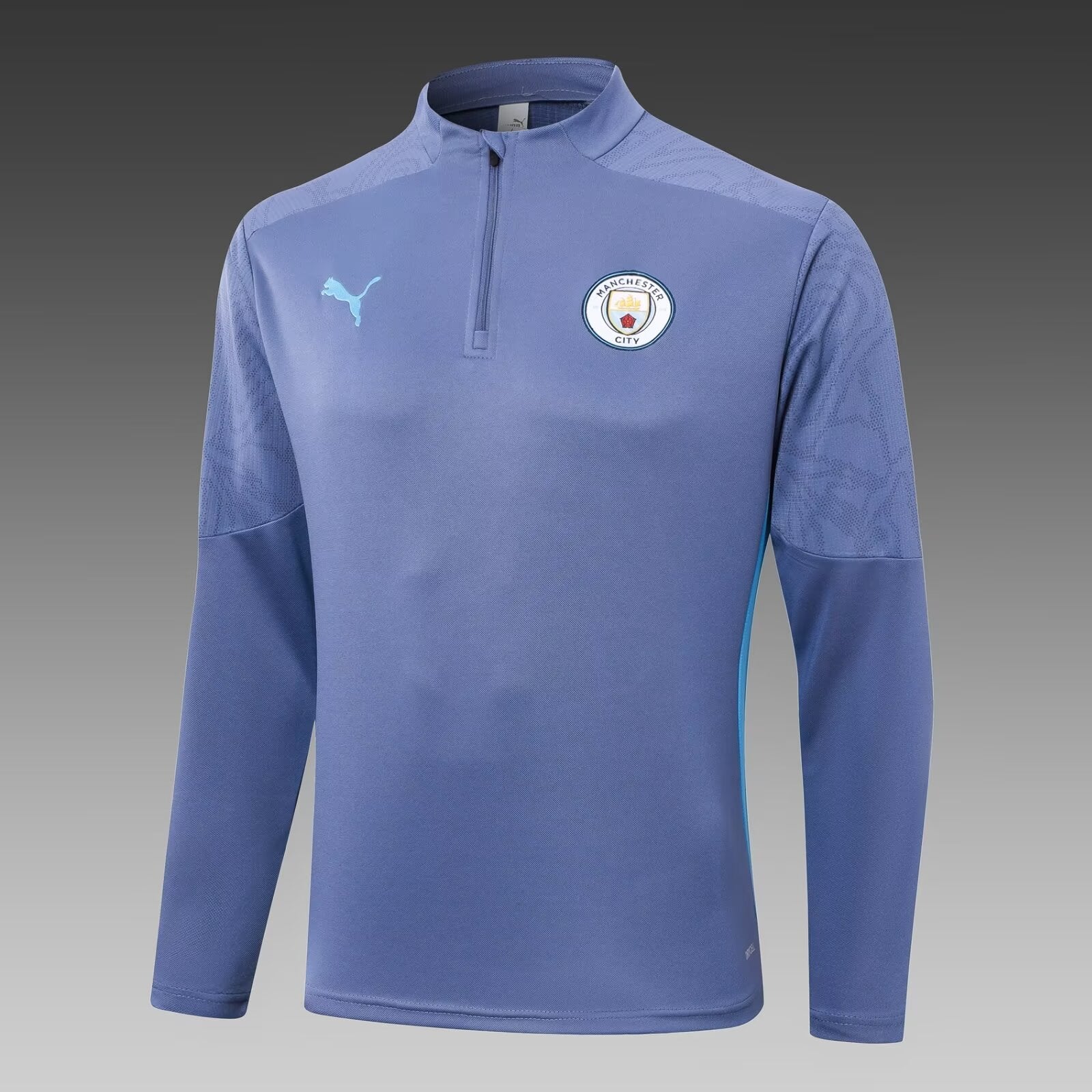 2024/2025 Manchester City Half-Pull Training Suit Grey