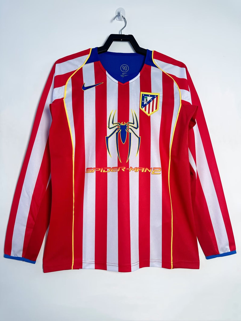 2004/2005 Retro Long Sleeve Atletico Madrid Home
