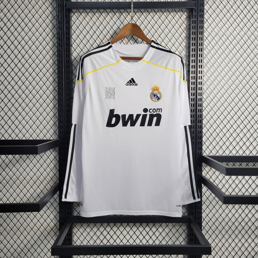 2009/2010 Retro Long Sleeve Real Madrid Home