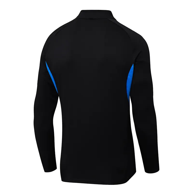 2025/2026 Manchester United Half-Pull Training Suit Black