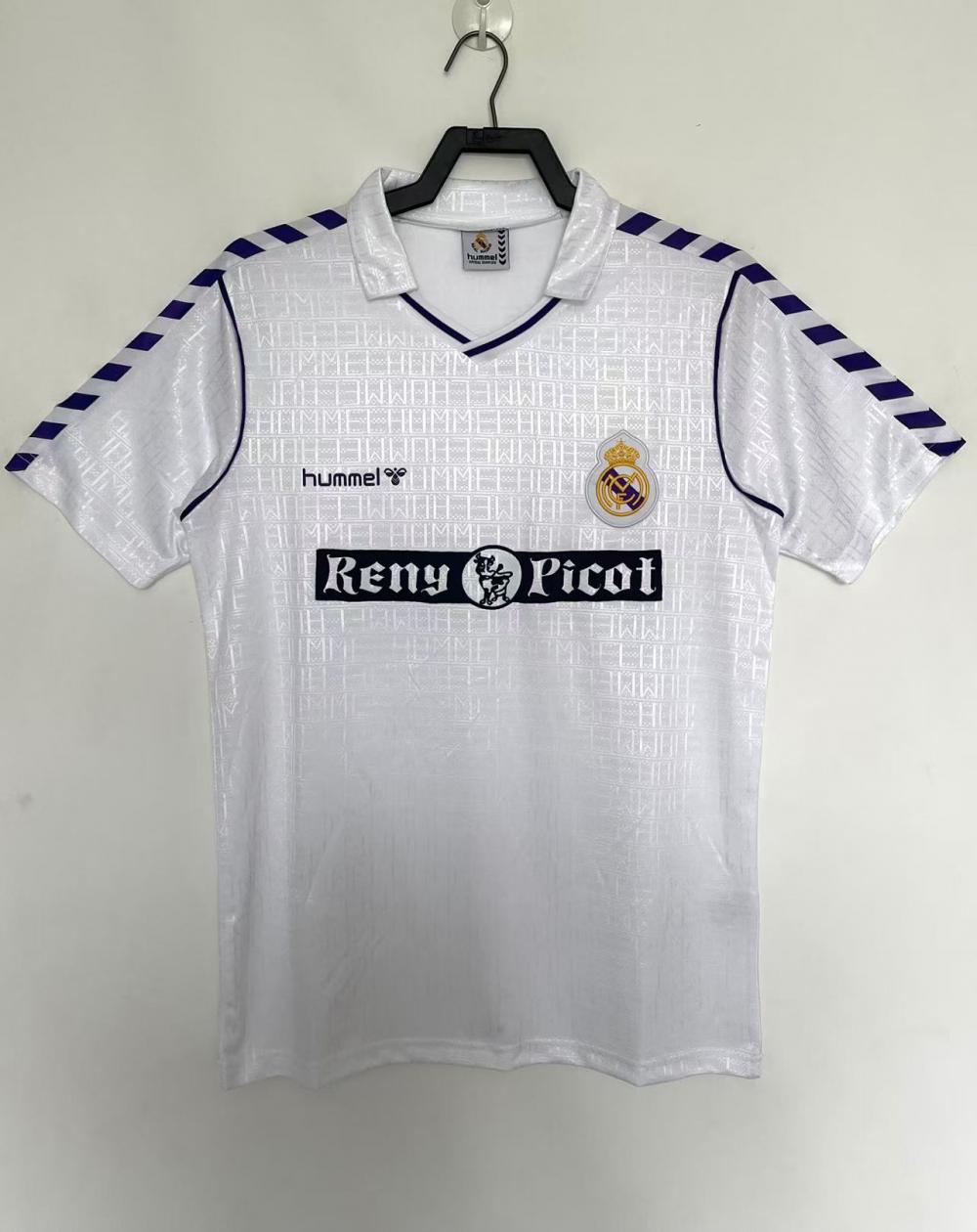 1988-1990 Retro Real Madrid Home