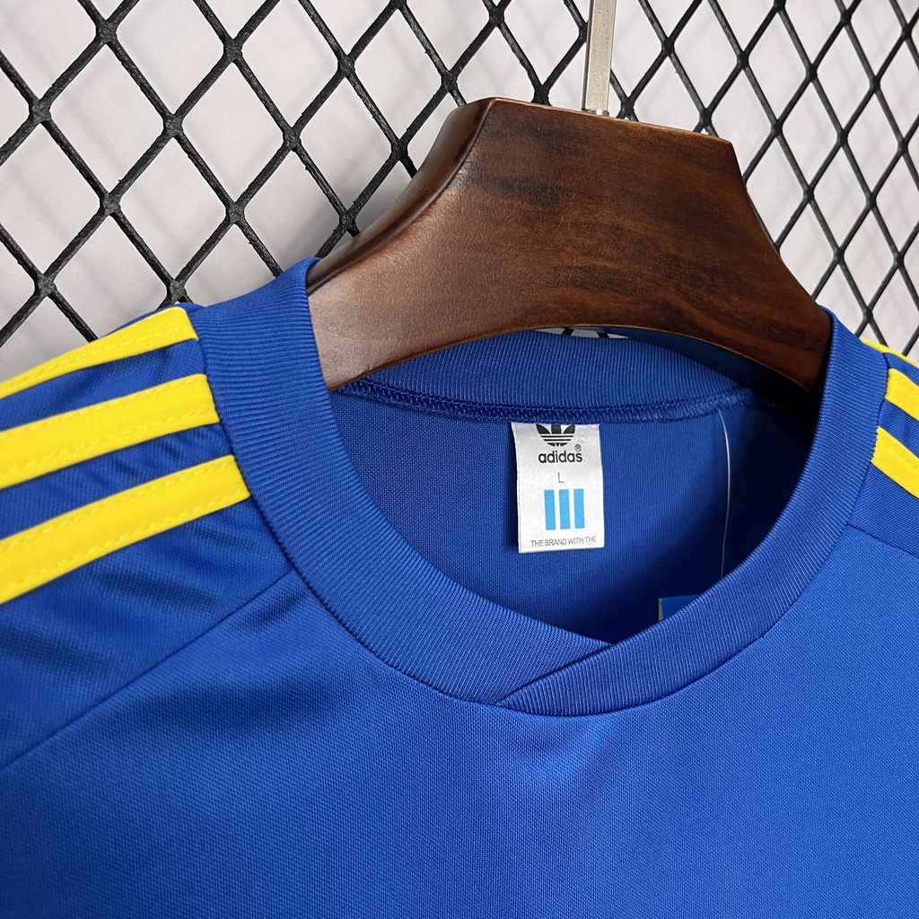 1981 Retro Boca Juniors Home Long Sleeves