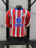 2024/2025 Player Version Atletico Madrid Home Long Sleeve