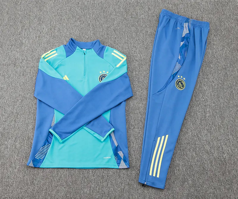 2024/2025 Ajax Half-Pull Training Suit Baby Blue