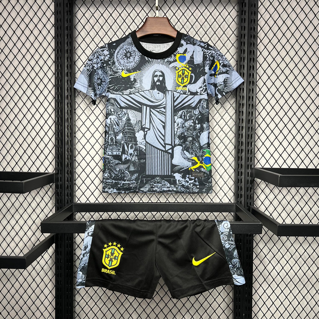 2024-2025 Brazil Special Edition Gray Kids Size