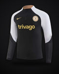 2023/2024 Chelsea Half-Pull Training Suit Black
