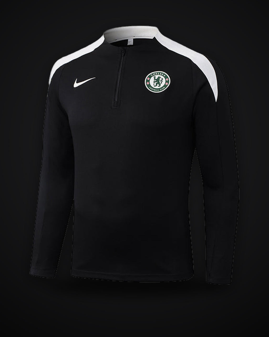 2025/2026 Chelsea Half-Pull Training Suit Black
