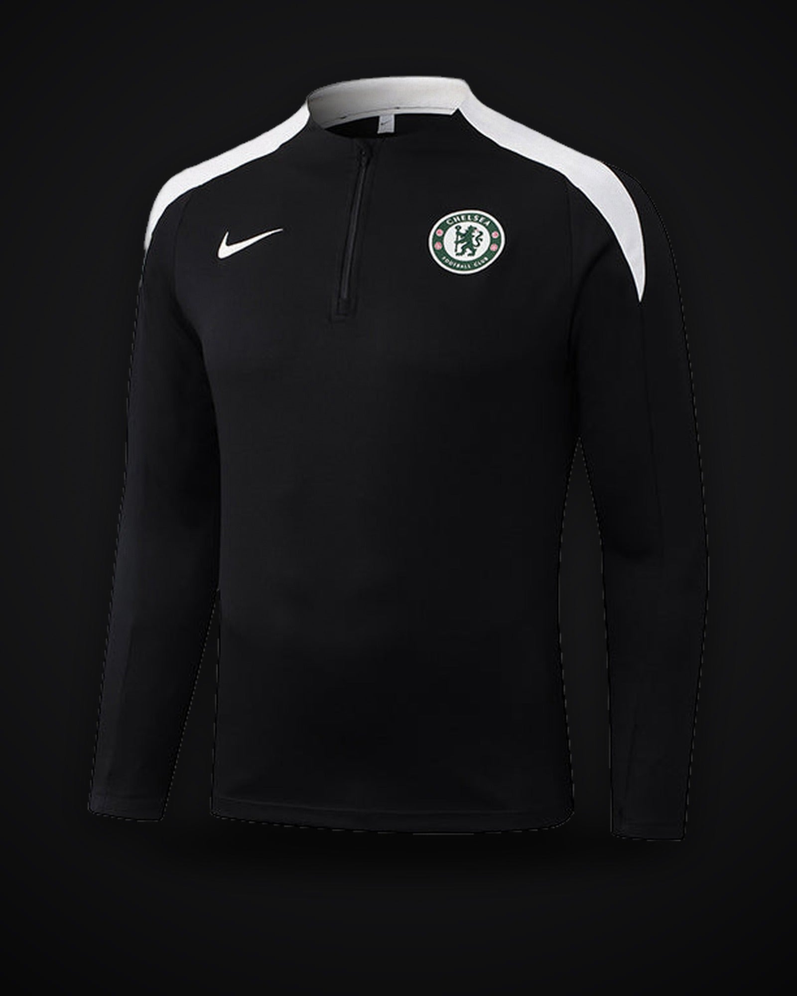 2025/2026 Chelsea Half-Pull Training Suit Black