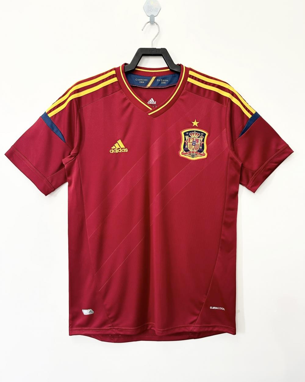 2012 Retro Spain Home Soccer Shirt