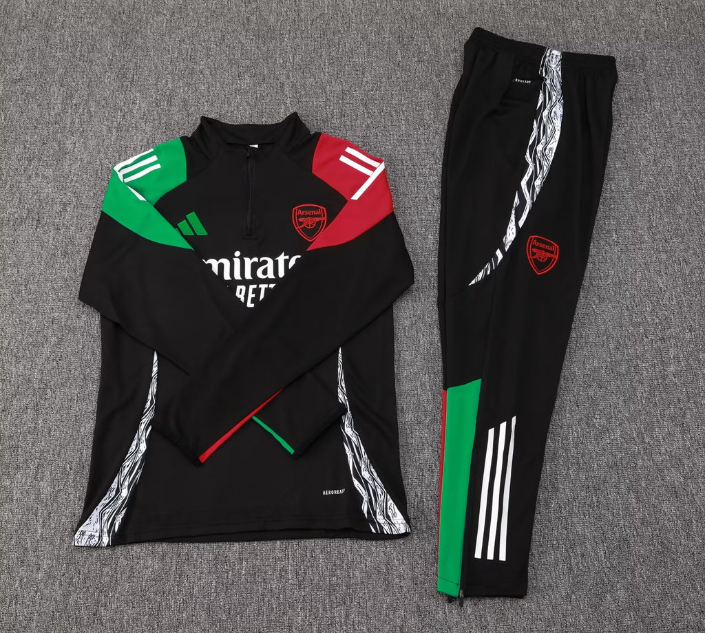 2024/2025 Arsenal Half-Pull Training Suit Black