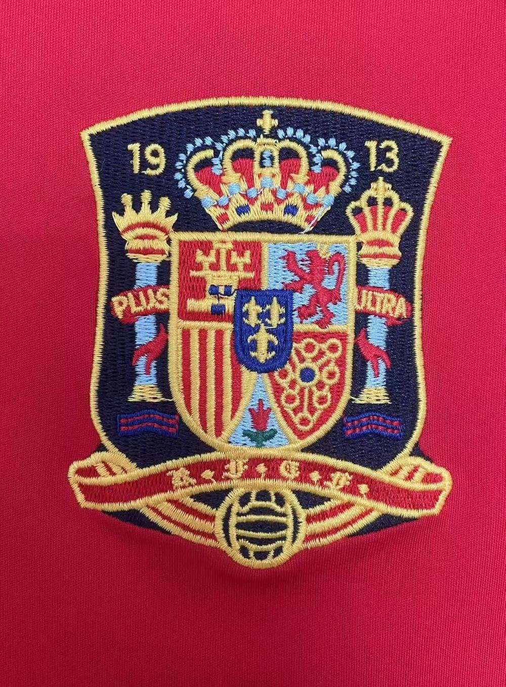 2008 Retro Spain Home Soccer Shirt