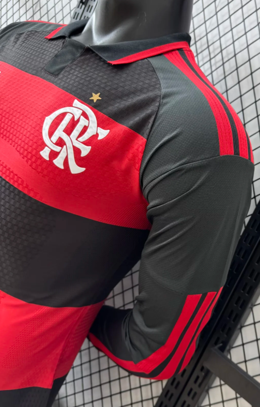 2026/2027 Long Sleeve Player Version Flamengo Home Jersey 1:1 Thai Quality topjersey
