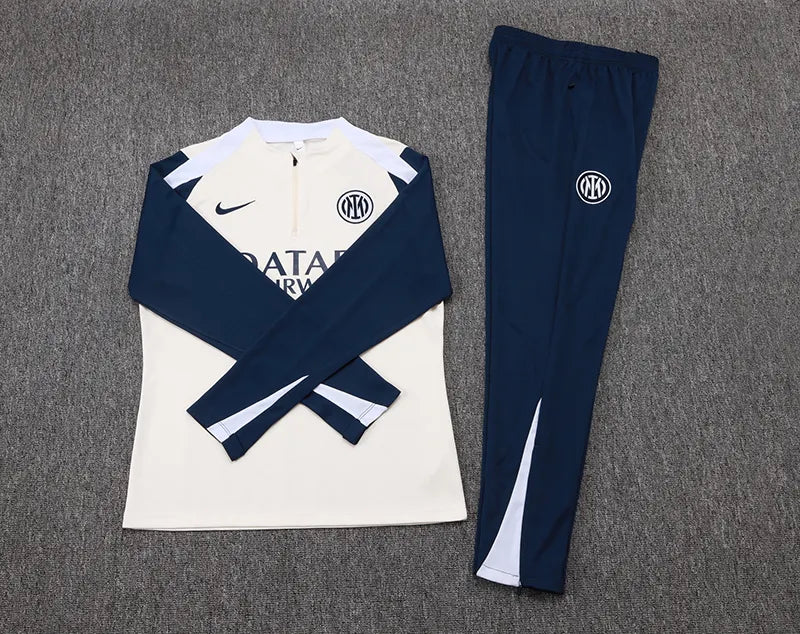 2025/2026 Inter Milan Half-Pull Training Suit Light yellow