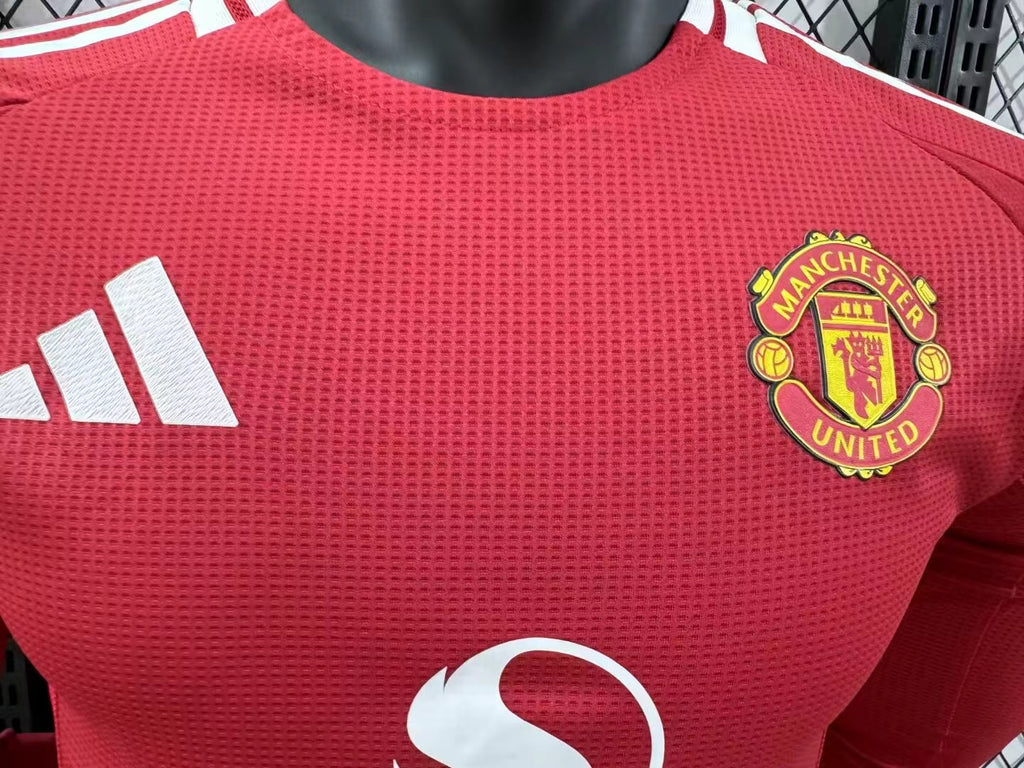 2024/2025 Player Version Manchester United Home Long Sleeve