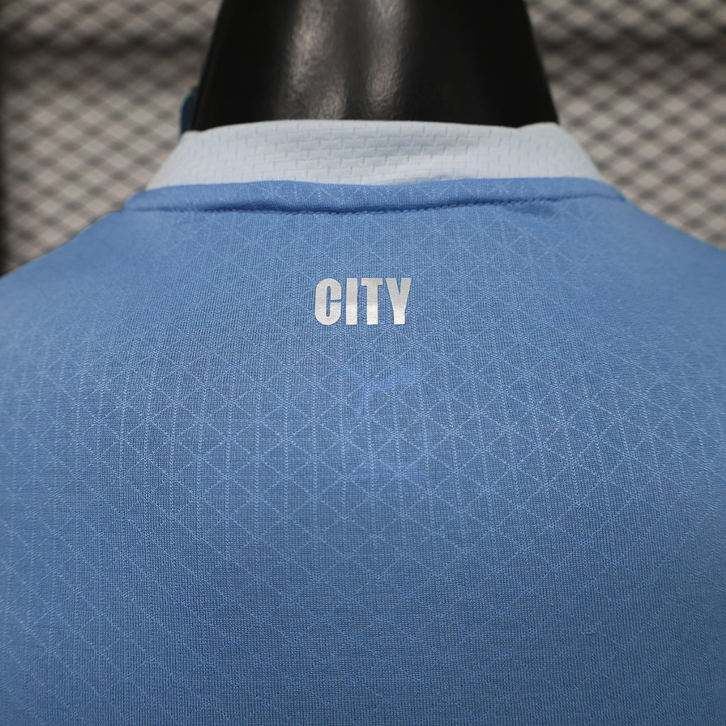 2026/2027 Long Sleeve Player Version Manchester City Home Football Shirt 1:1 Thai Quality topjersey