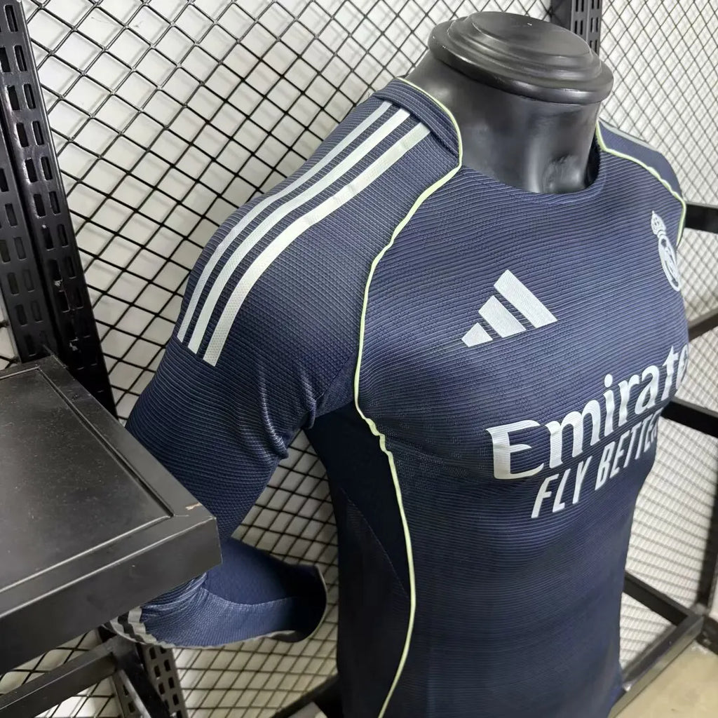 2025/2026 Player Version Real Madrid Away Long Sleeve Jersey