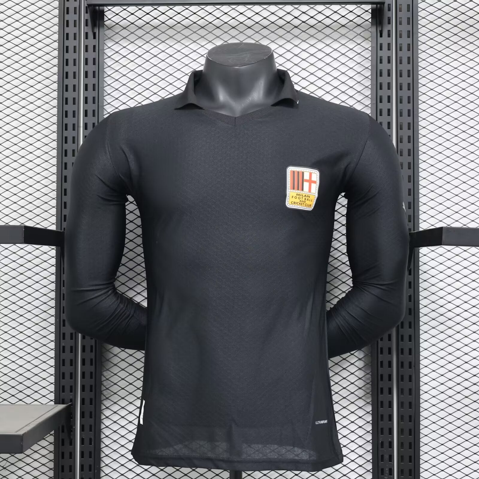 2025/2026 Long Sleeve Player Version AC Milan Black 125th Anniversary Edition
