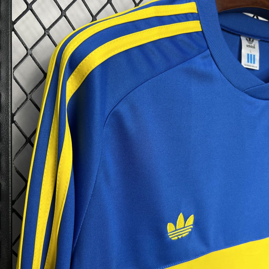 1981 Retro Boca Juniors Home Long Sleeves