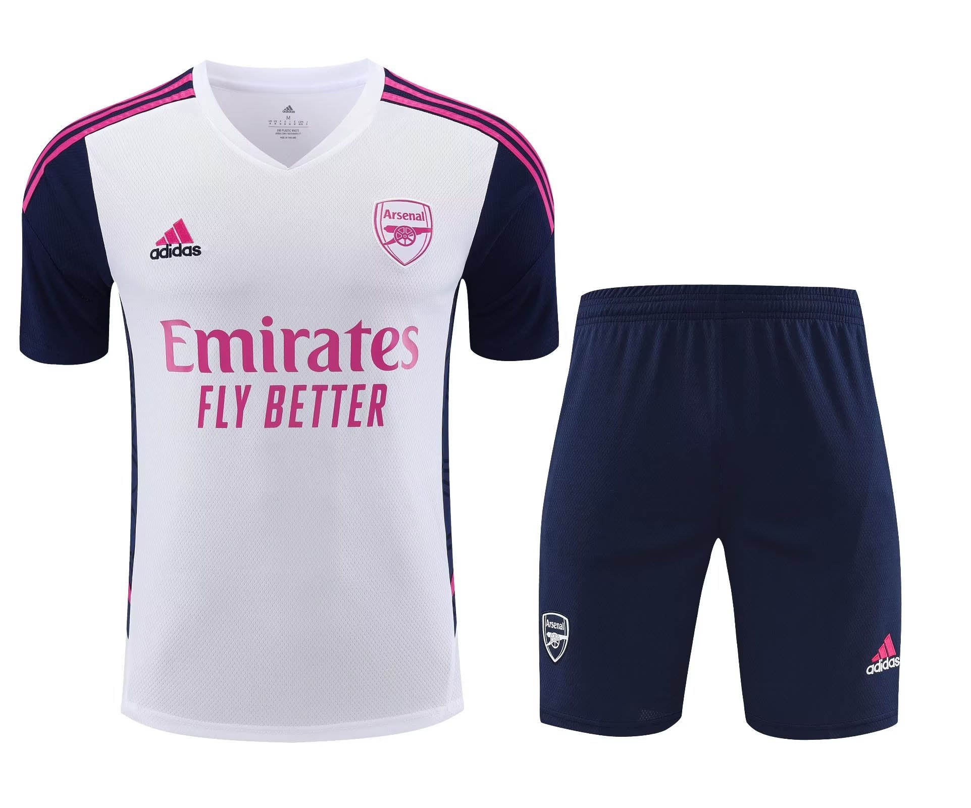 2022/2023 Arsenal Training Wear White Set