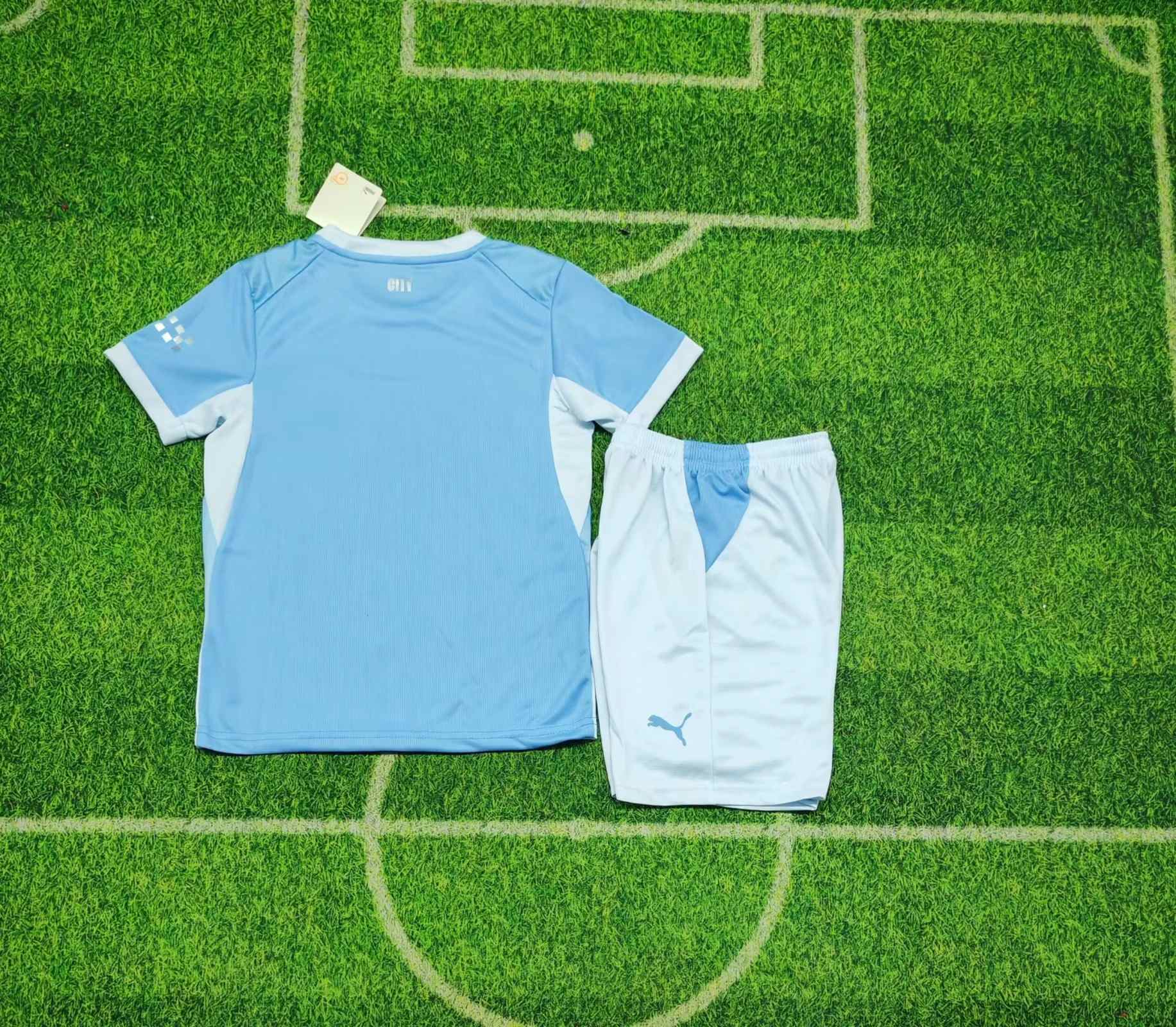 2026/2027 Kids Size Manchester City Home Football Shirt 1:1 Thai Quality 