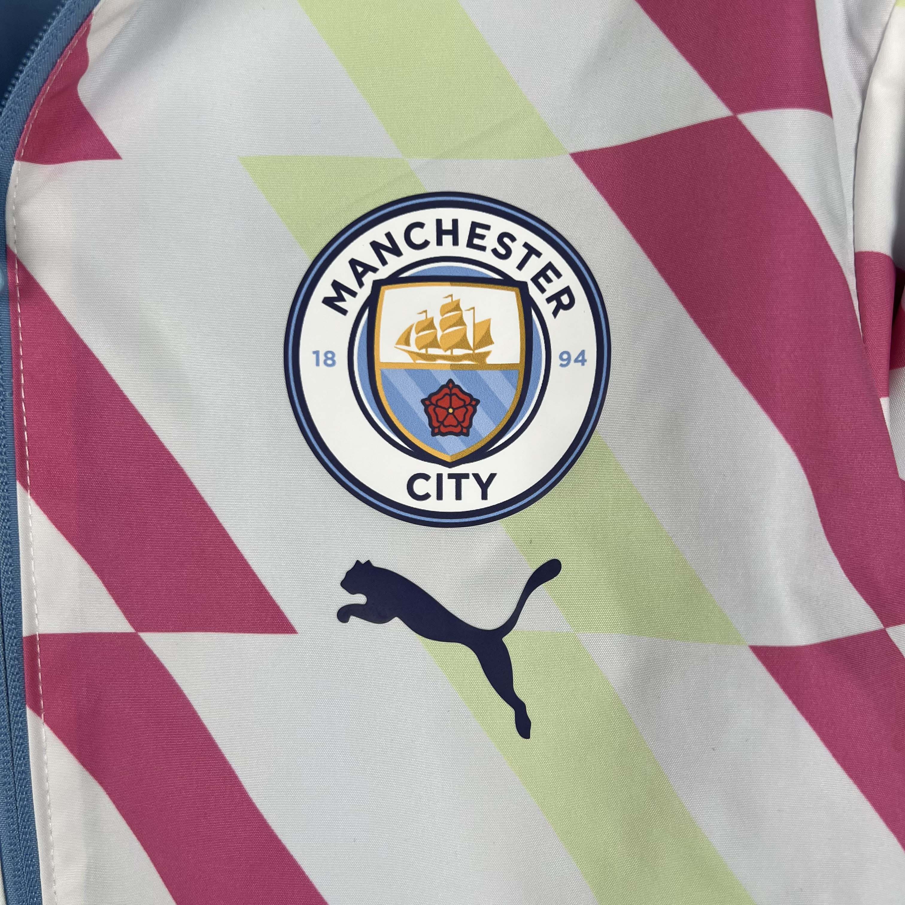 2023/2024 Manchester City Reversible Windbreaker Blue