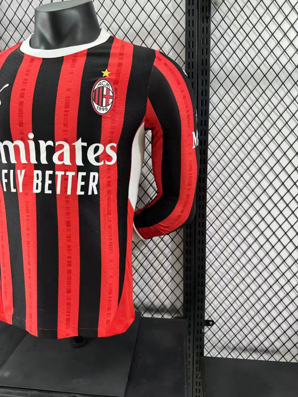 2024/2025 Player Version AC Milan Home Long Sleeve