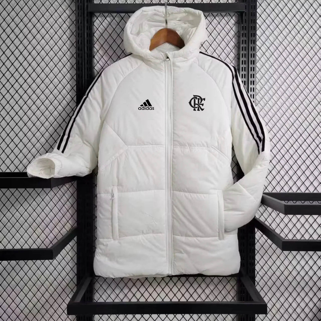 2024/2025 Flamengo White Soccer Long Cotton jacket