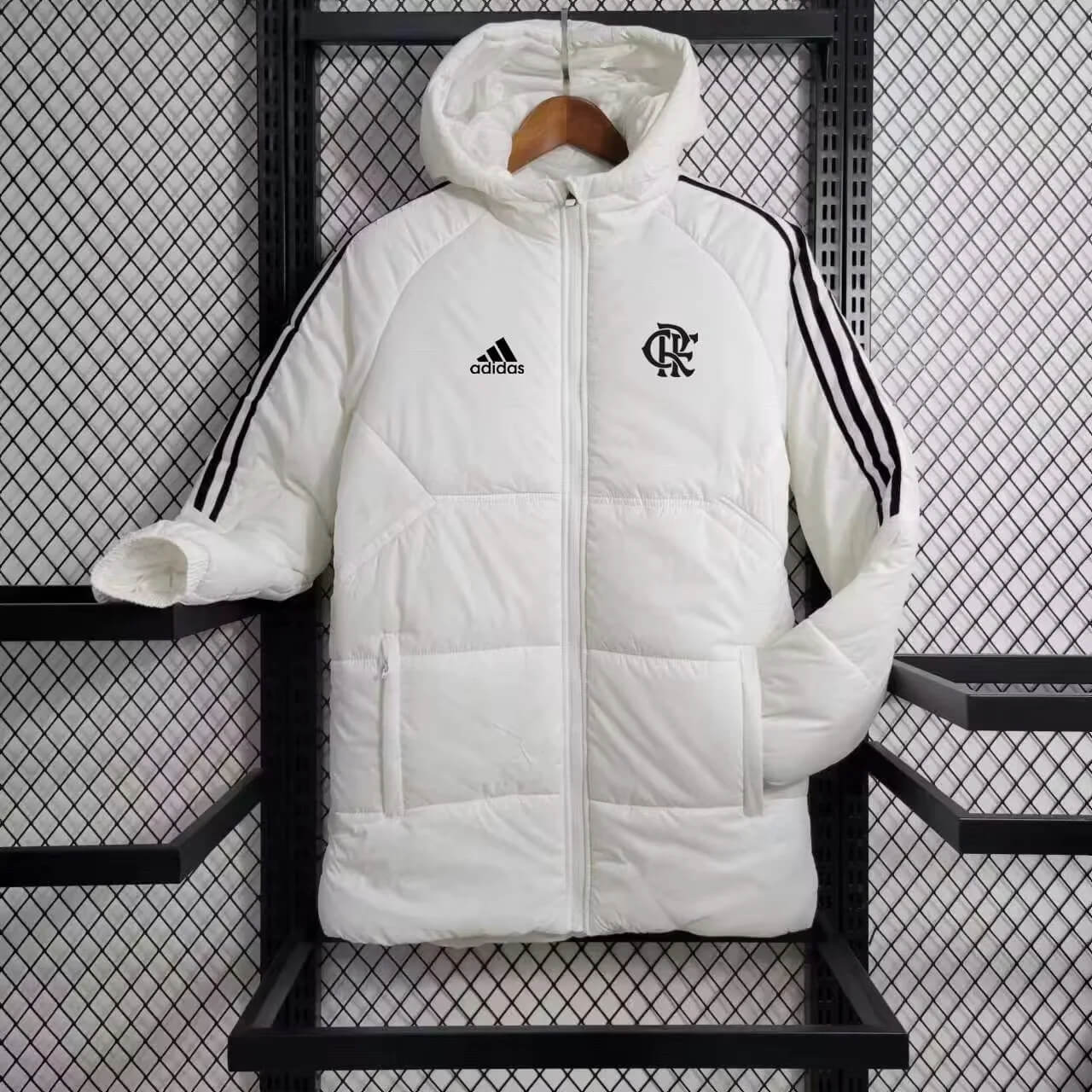 2024/2025 Flamengo White Soccer Long Cotton jacket