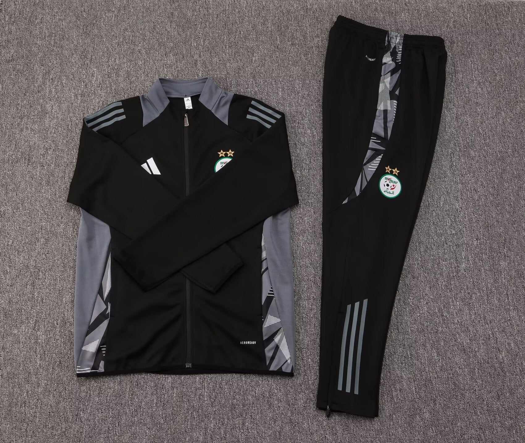2024 Algeria Long Zipped Jacket Black