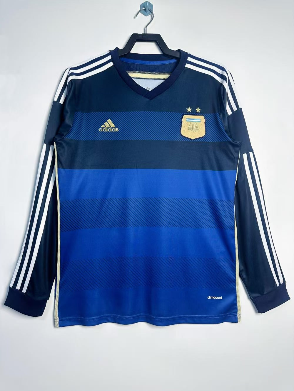 2014 Retro Long Sleeve Argentina National Team Away Jersey
