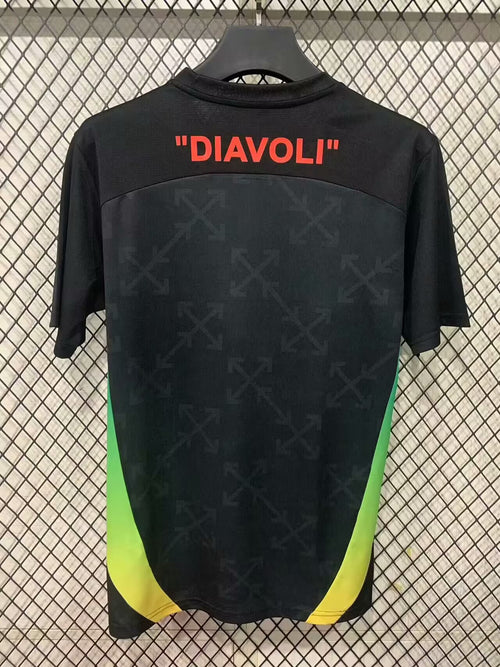 2025/2026 AC Milan Pre-match training uniforms Black