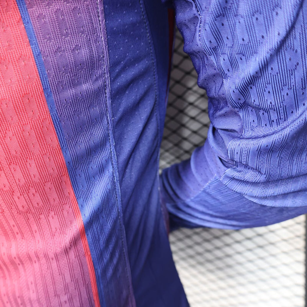 2025/2026 Long Sleeve Player Version Barcelona Home