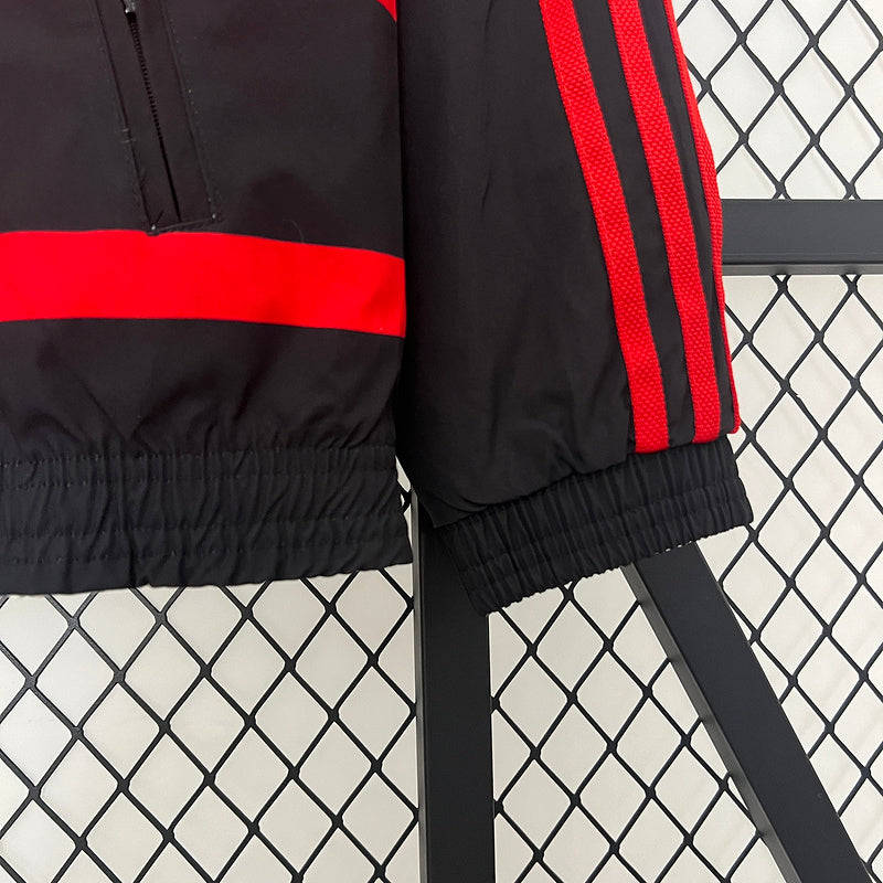 2024-2025 Flamengo CasuaI Reversible Windbreaker(white-red)