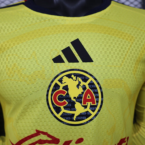 2026/2027 Long Sleeve Player Version Club América Home Football Jersey 1:1 Thai quality topjersey