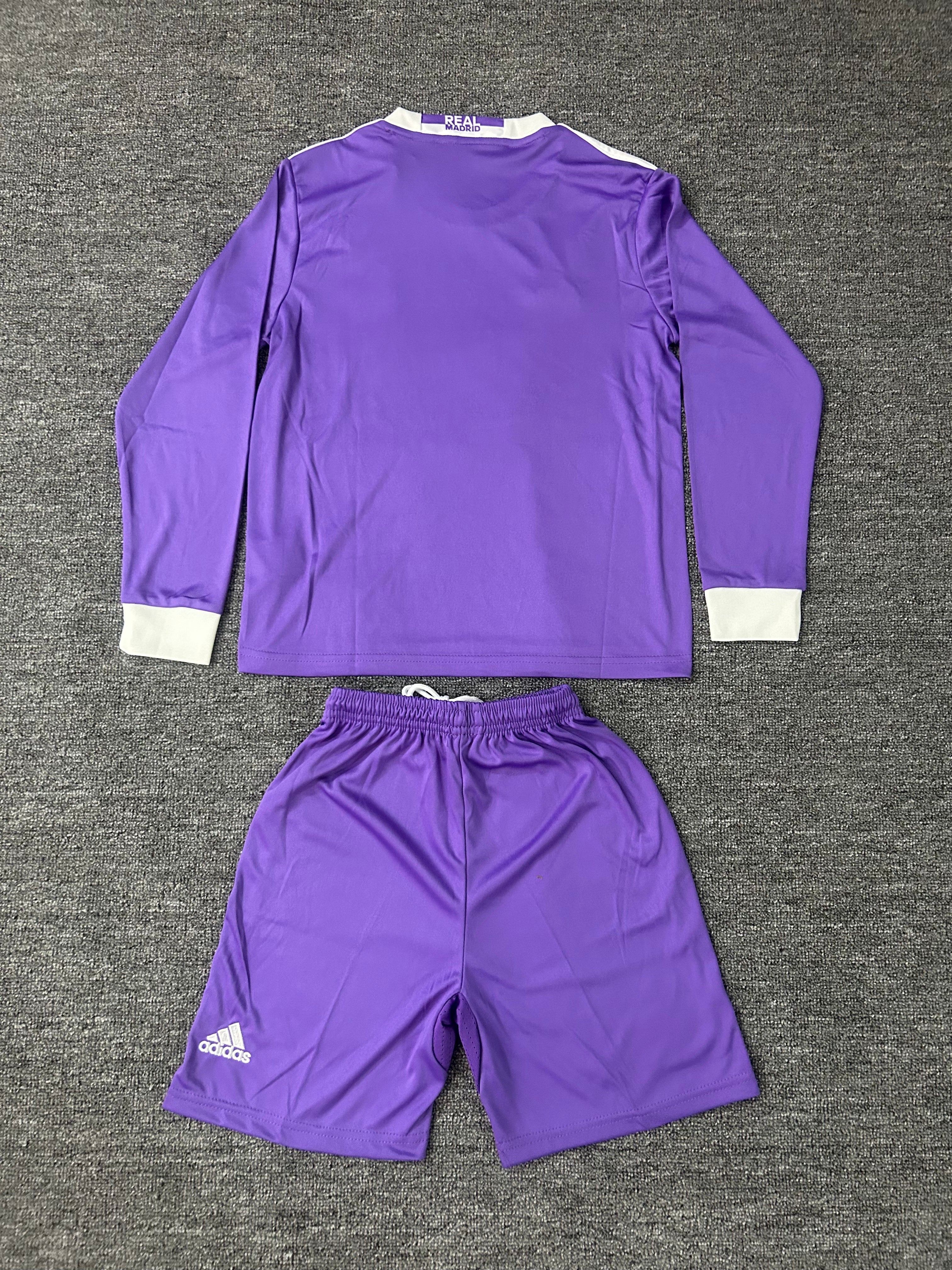 2016/2017 Retro Long Sleeve Real Madrid Away
