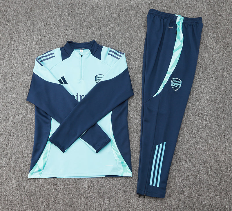 2024/2025 Arsenal Half-Pull Training Suit Baby Blue