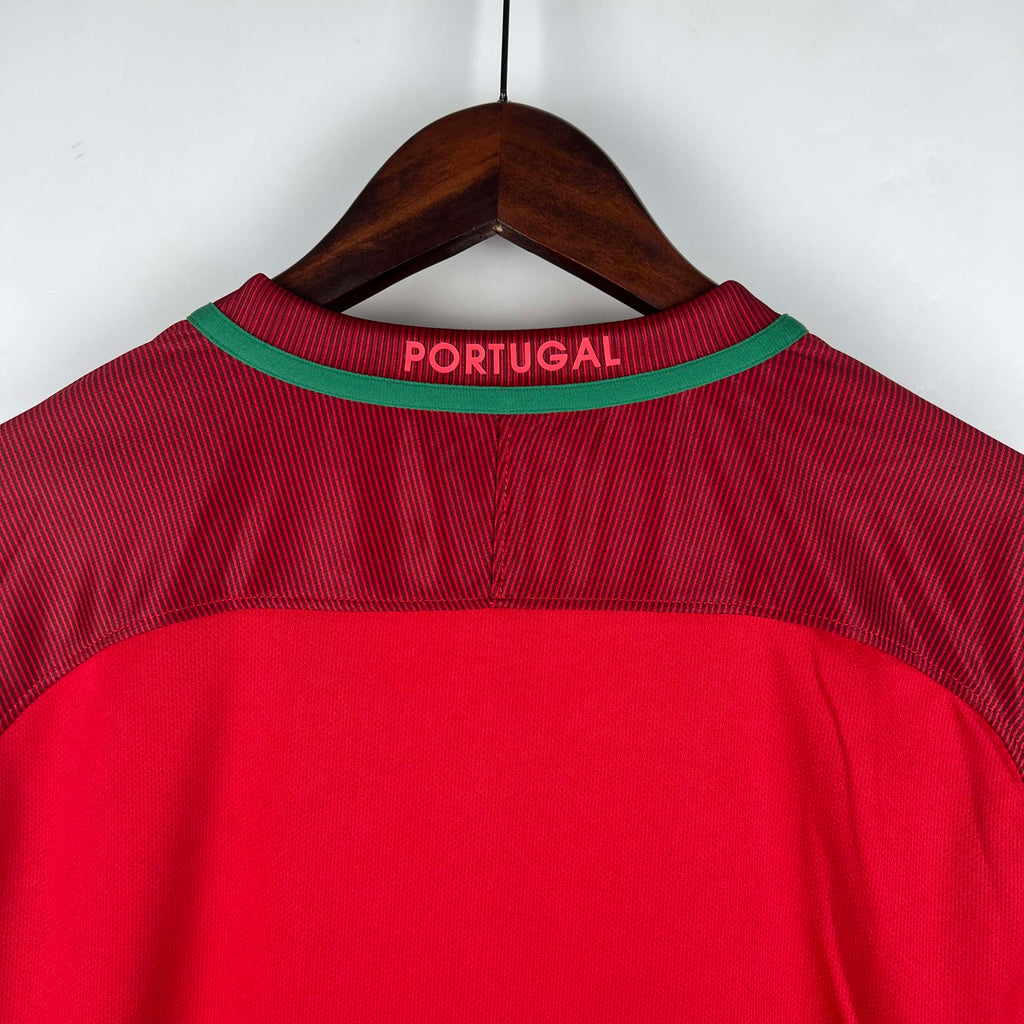 2016 Retro Long Sleeve Portugal Home