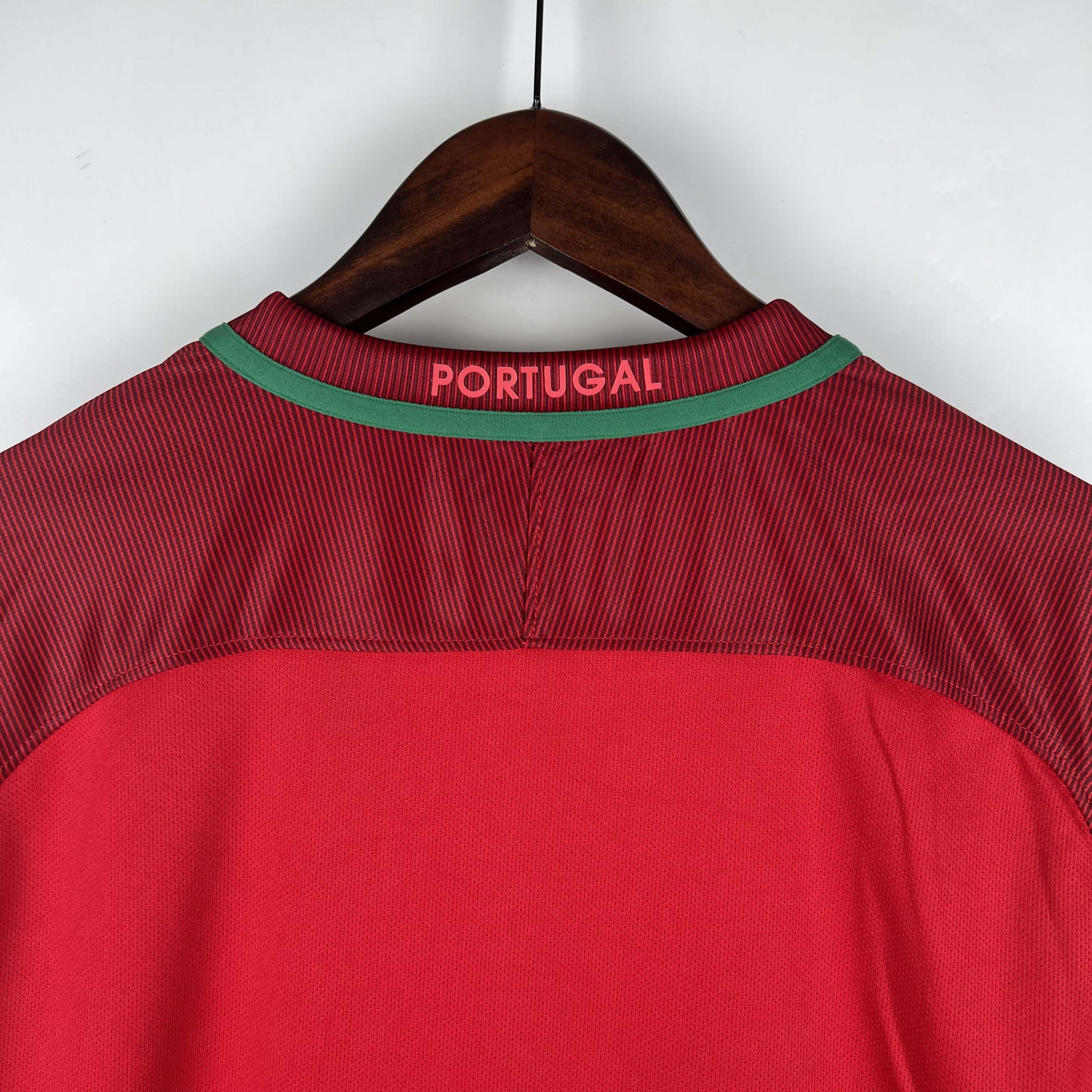 2016 Retro Long Sleeve Portugal Home
