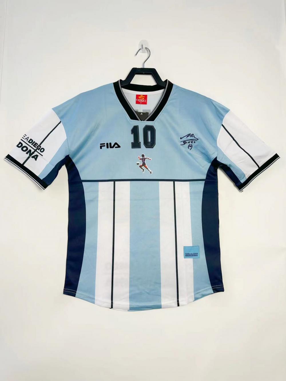 2001 Retro Argentina National Team Maradona Commemorative Jersey