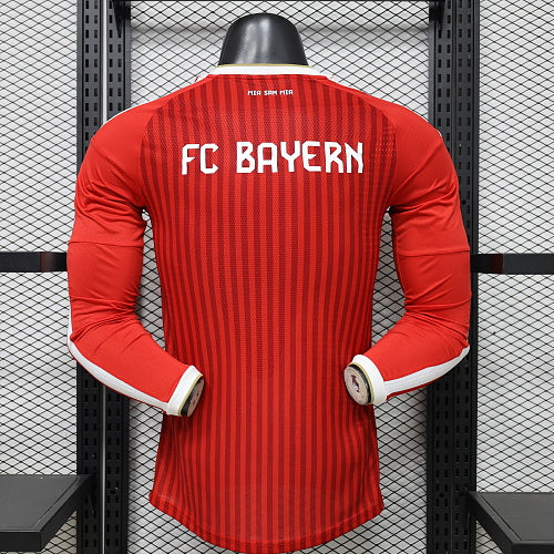 2026/2027 Long Sleeves  Player Version Bayern Munich Home Football Shirt 1:1 Thai Quality topjersey