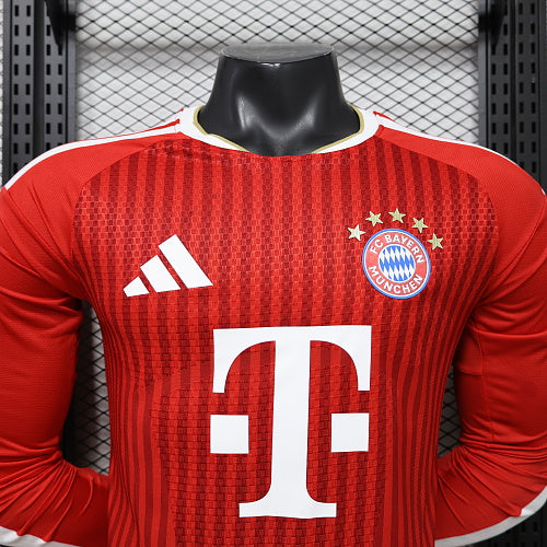 2026/2027 Long Sleeves  Player Version Bayern Munich Home Football Shirt 1:1 Thai Quality topjersey