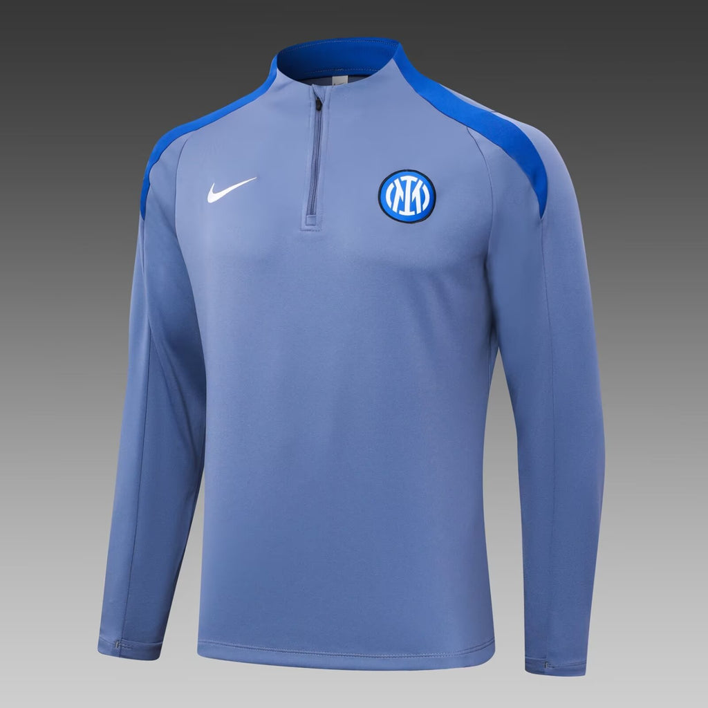2024/2025 Inter Milan Half-Pull Training Suit Grey