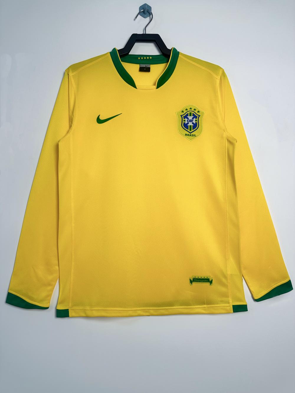 2006 Retro Long Sleeve Brazil Home