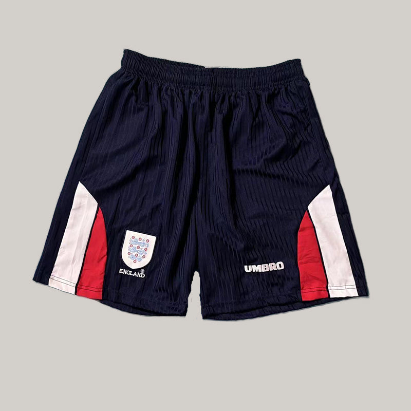 1998 Retro England Home Football Shorts