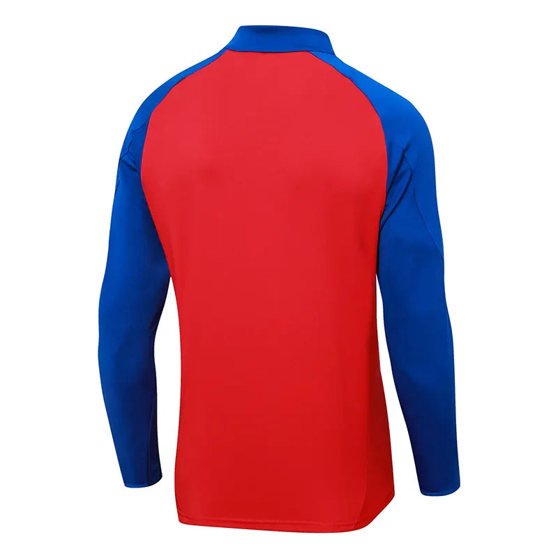 2024-2025 Spain Half-Pull Training Suit Red