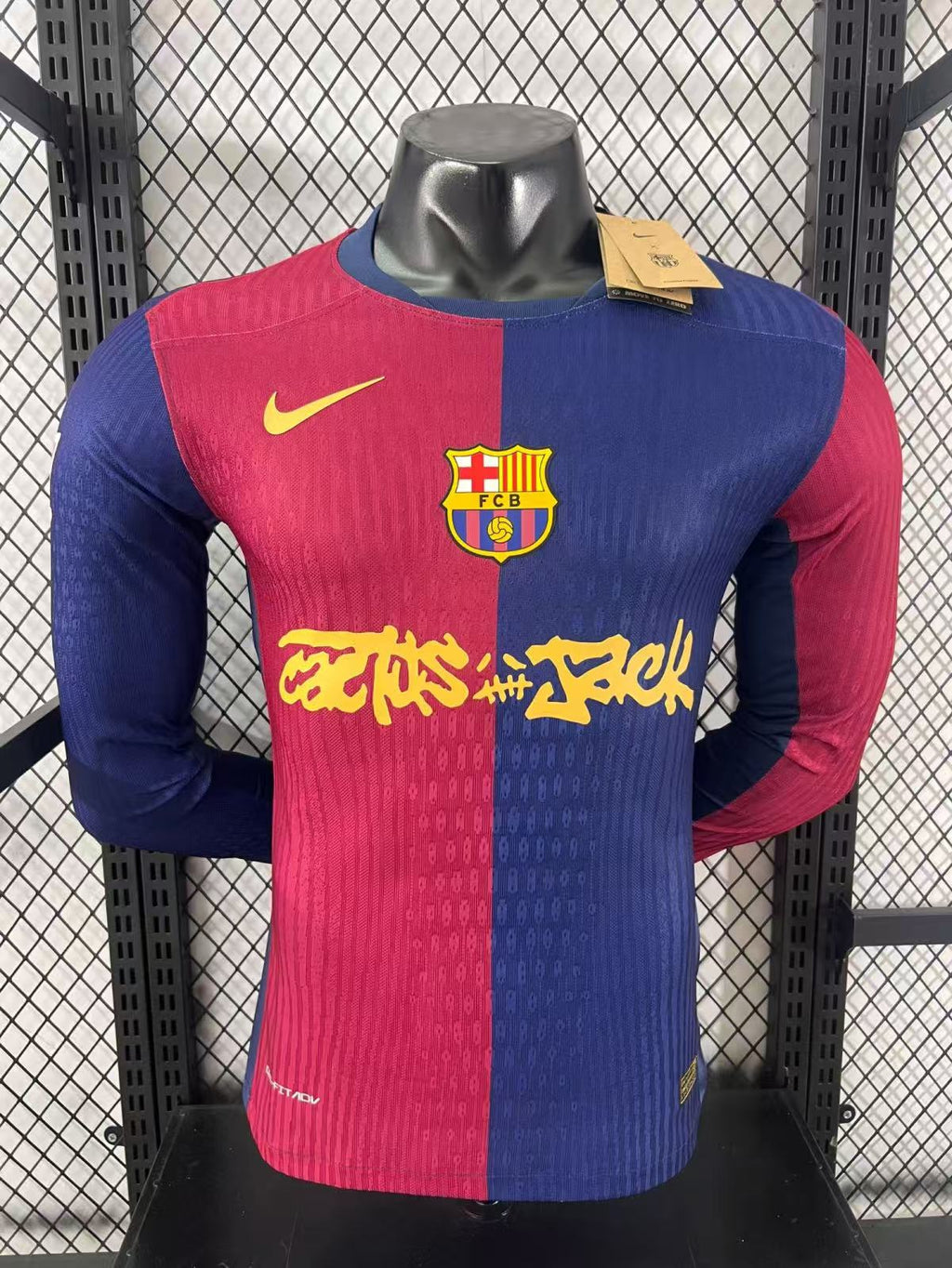 2024/2025 Long Sleeve Player Version Barcelona x Travis Scott Collab Home