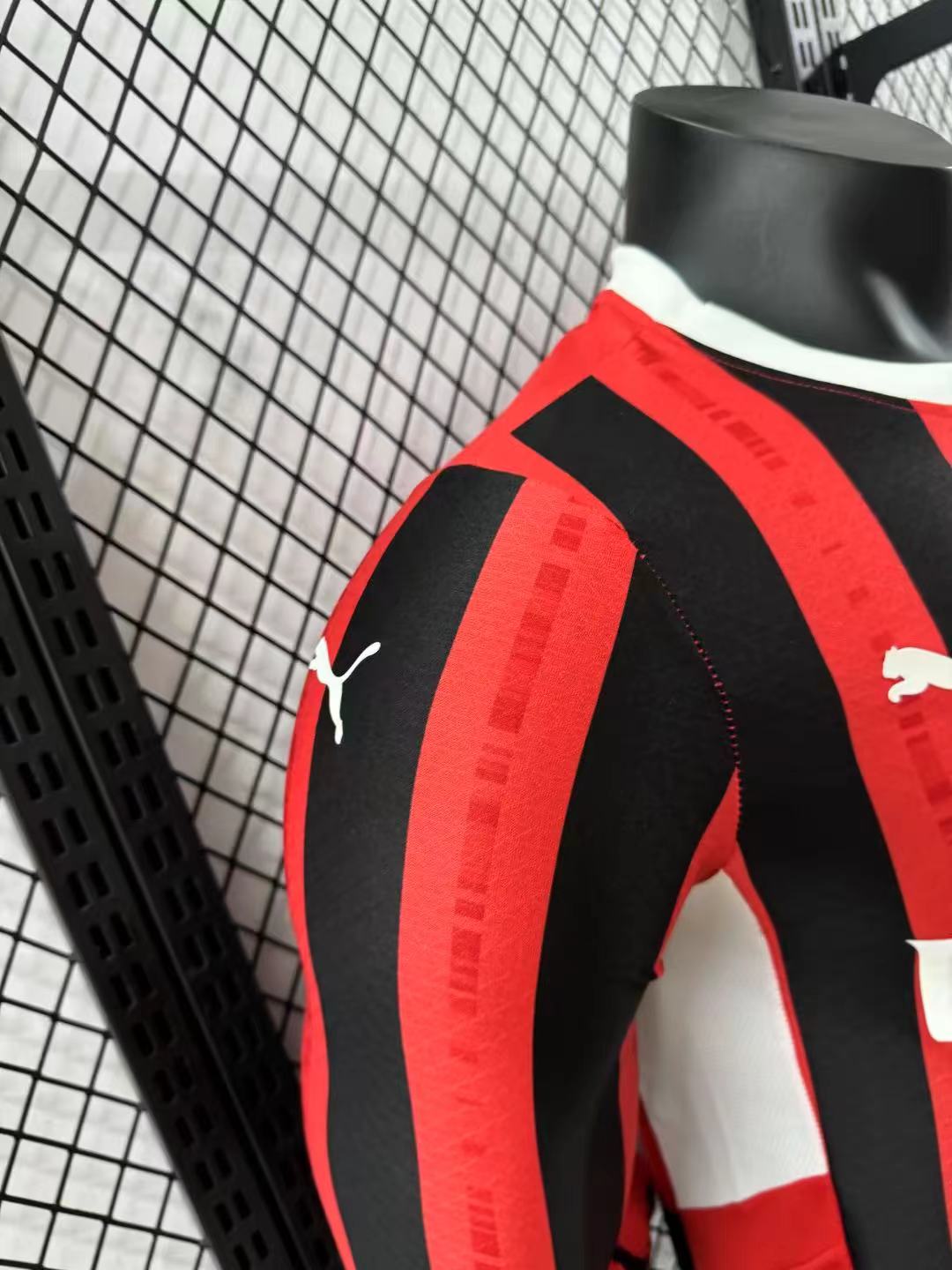 2024/2025 Player Version AC Milan Home Long Sleeve