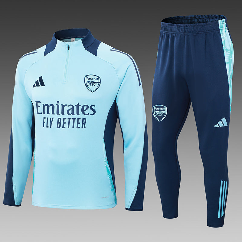 2024/2025 Arsenal Half-Pull Training Suit Baby Blue