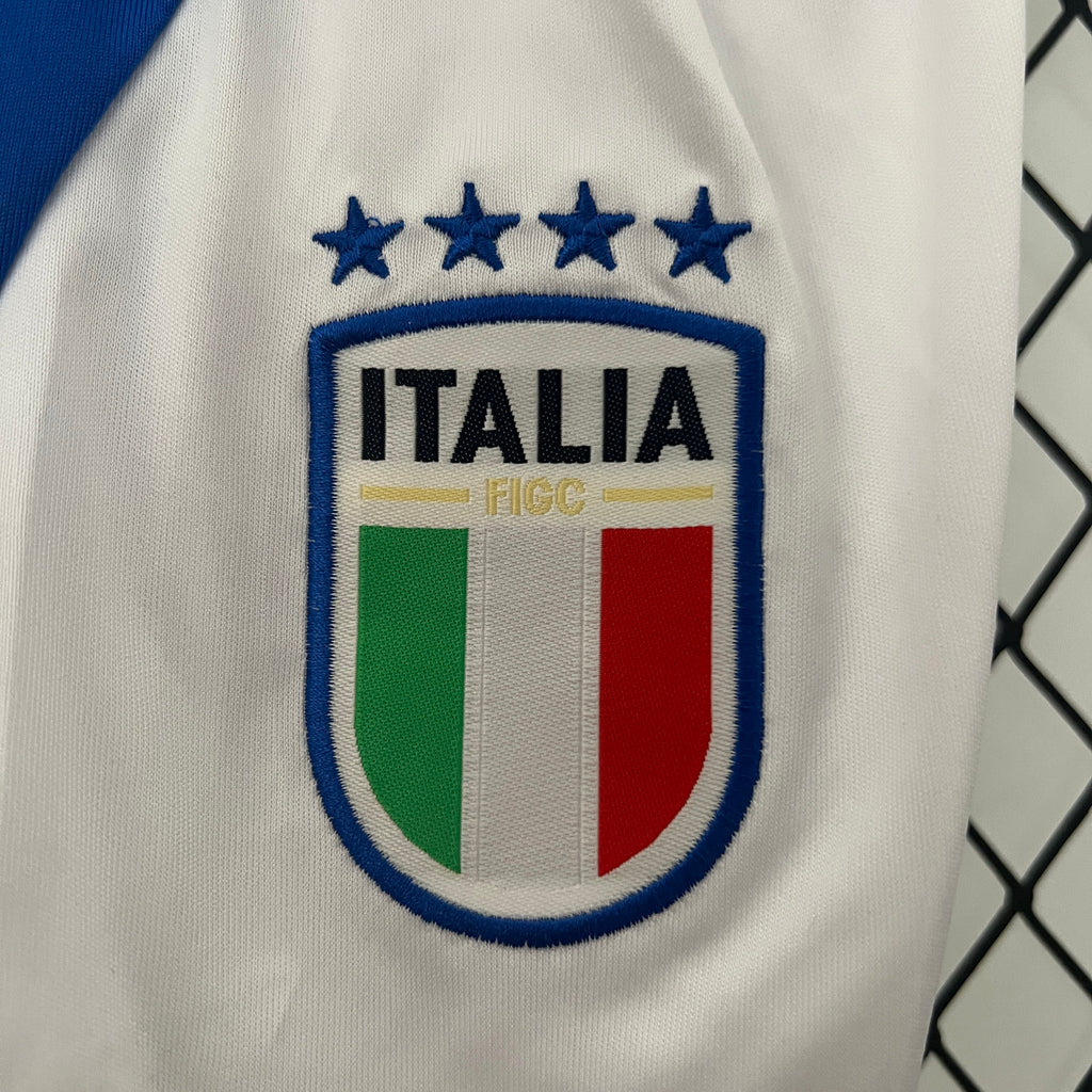 2024-2025 Italy Home Soccer Shirt Kids Size